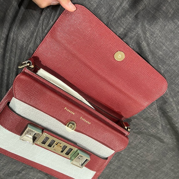 USE LIKE VERY NEW! PROENZA SCHOULER PS11 Mini Classic, Burgundy color. - Picture 13 of 14